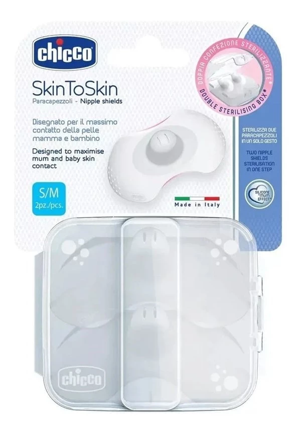 Chicco Pezoneras Protectoras de Silicona Skin To Skin 1 Par
