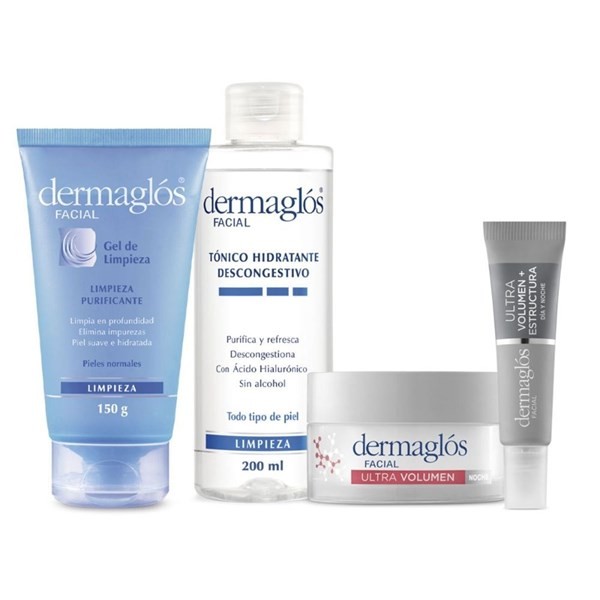 Dermaglos Set Rutina Experta Noche Ultra Volumen 4 Unid #1