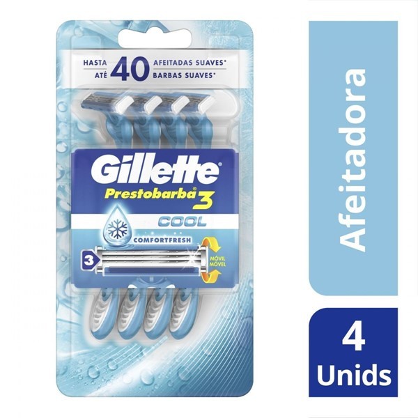 Gillette Prestobarba 3 Ice (4 Unidades) alt