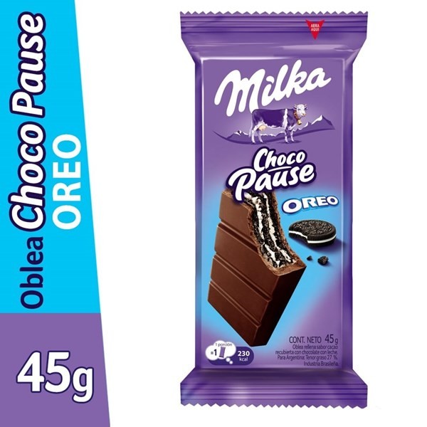 Oblea Chocopause Milka Con Oreo 45 G #1