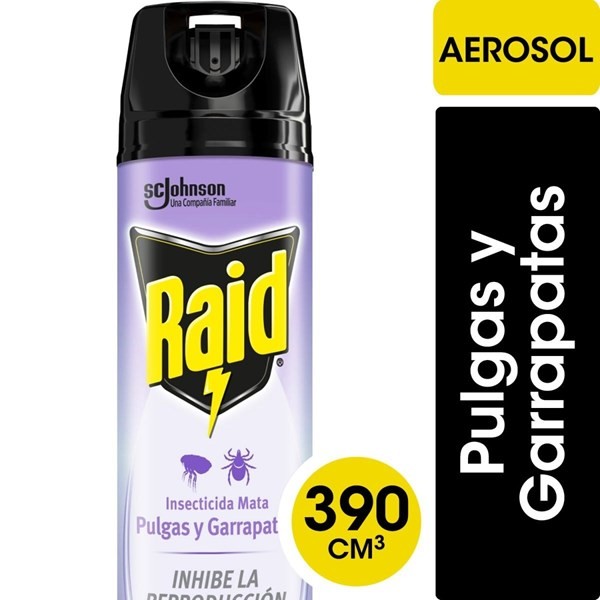 Raid Aerosol Mata Pulgas/Garrapatas 390 ml #1