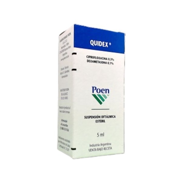 Poen Quidex Ciprofloxacina+Dexametasona Gotas Oftalmica x 5 ml #1