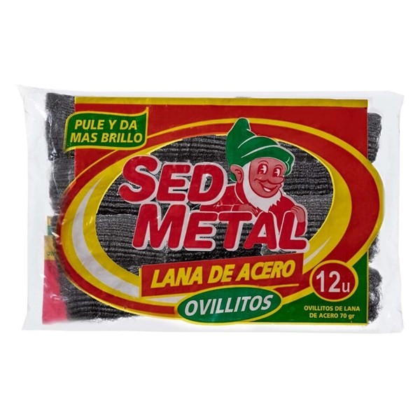 Ovillos de Lana de Acero Sed Metal 12U alt