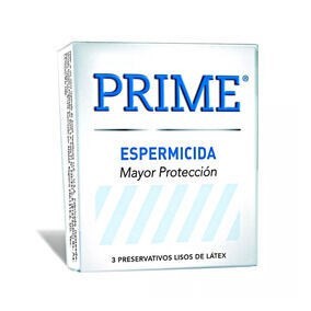 PRESERVATIVO PRIME CON ESPERMICIDA X3 BLANCO #1