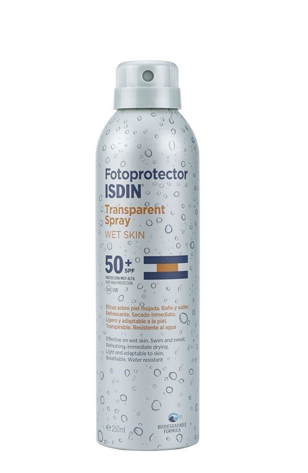 Isdin Fotoprotector Transparent Spray Wet Skin Fps 50+ 250 ml alt