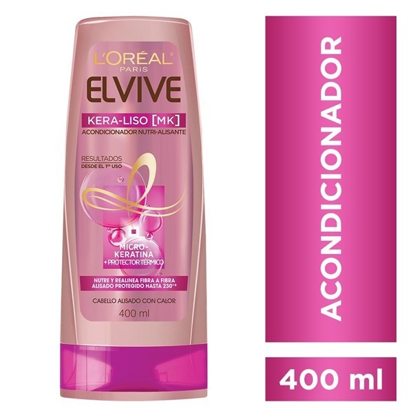 Elvive Acondicionador Kera-Liso 230º 400 ml alt