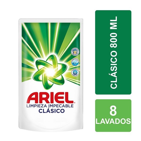 Ariel Jabon Liquido Clasico Sachet 800 ml