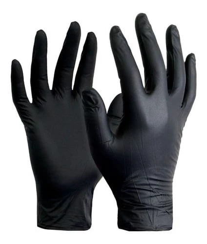 Coronet Guantes Para Examinación de Nitrilo Negro x 100 U