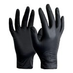 Coronet Guantes Para Examinación de Nitrilo Negro x 100 U #1