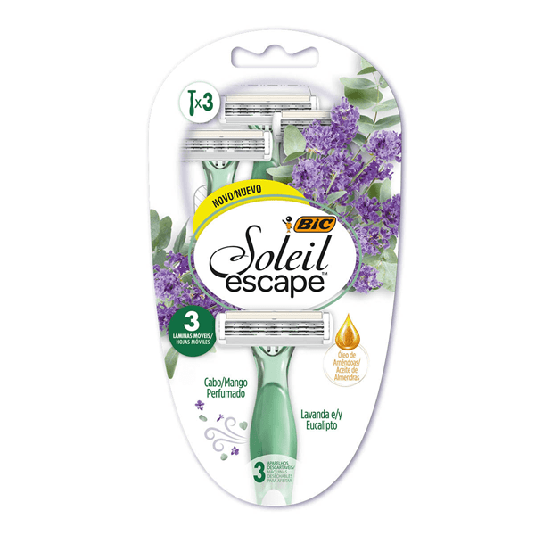 Bic Maquina Afeitar Descartable Soleil Escape Lavanda 3 Unidades #1