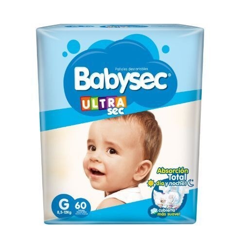 Pañales Babysec Ultra Talle G | 60 pañales #1