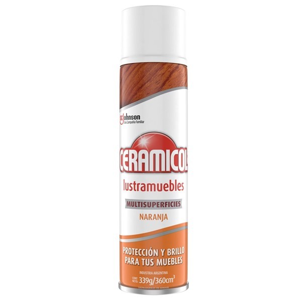 Ceramicol Lustramuebles Aerosol Naranja 360 ml alt