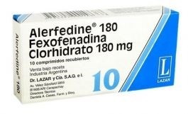 Alerfedine 180mg | 10 comprimidos