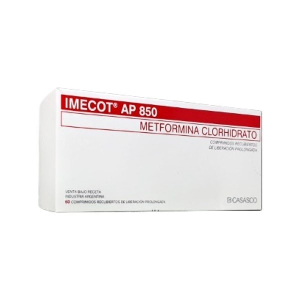 Casasco Imecot Ap Metformina 850 Mg x 60 Comp #1
