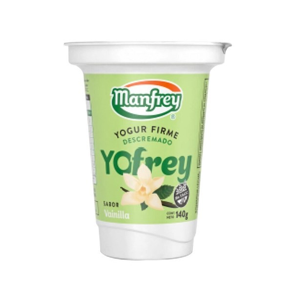 Yogur Descremado Manfrey Vainilla 140 g.