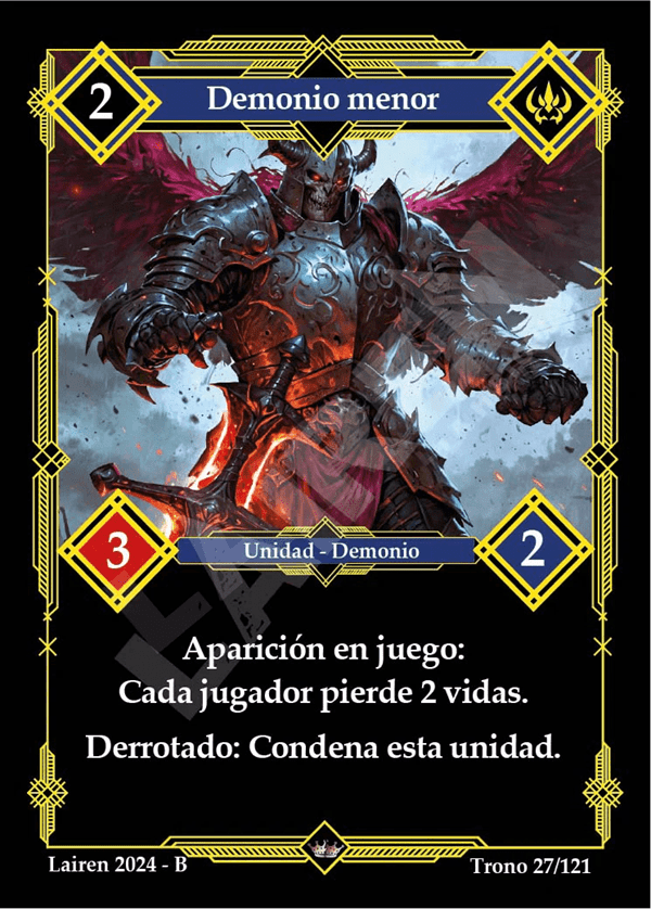 027 Demonio Menor Precon Demonio/Elemental - Coste 2