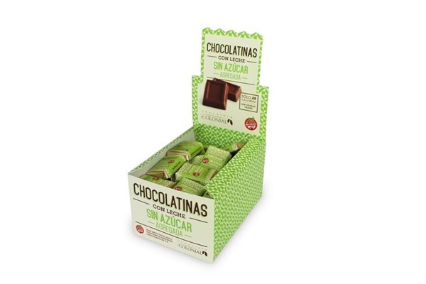 Chocolatinas Colonial Con Leche Sin Azúcar x 50 un