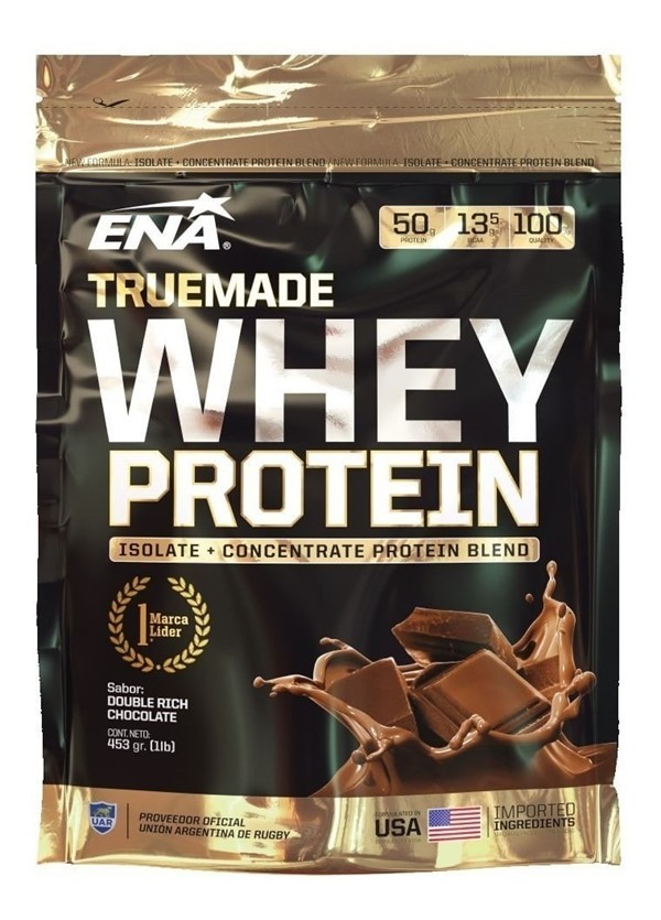 Ena Suplemento Deportivo Whey Protein Double Rich Chocolate 453 gr