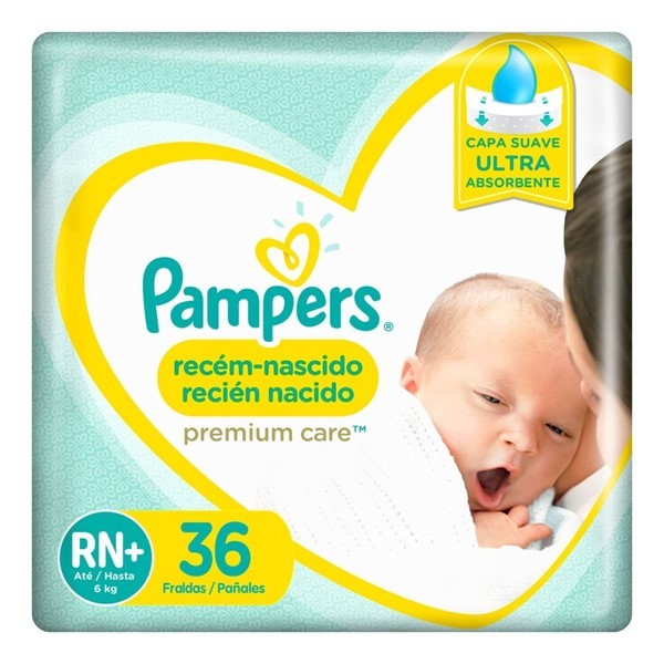 Pañales Premium Care Pods Talle Recien Nacido