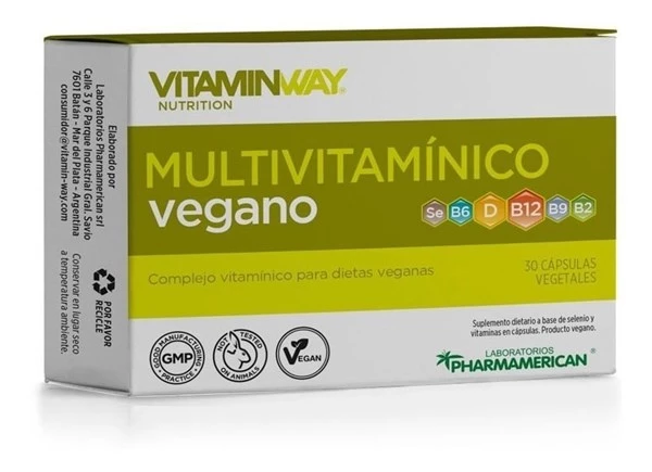 Vitaminway Multivitamínico Vegano 30 cápsulas Unico