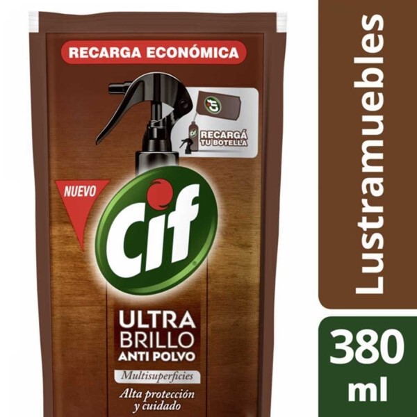 Cif Lustramuebles Ultra Brillo Anti Pvo Doypack 380