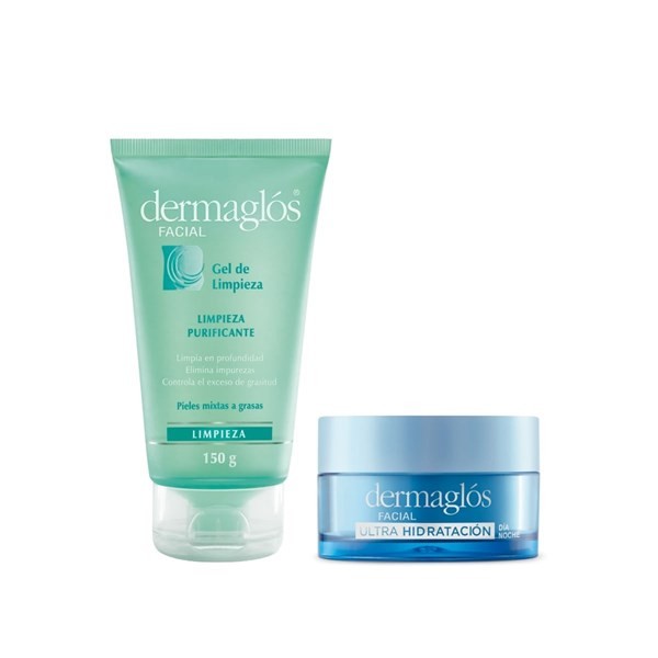 Dermaglos Kit Facial Rutina de Limpieza E Hidratación Pïel Mixta a Grasa Tamaño 2 Unid #1