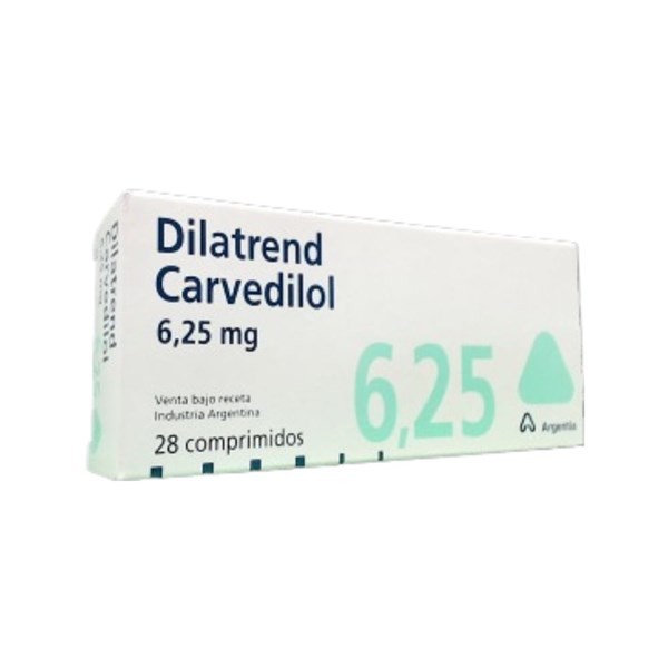 Siegfried Dilatrend Carvedilol 6.25 Mg 28 x Comp Ranurados #1