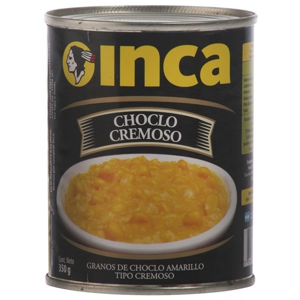 Conserva Vegetales Choclo Cremoso Amarillo Inca 350 gr