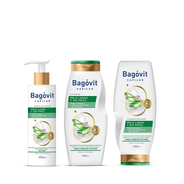 Kit Bagóvit Capilar Pelo Largo Shampoo + Acondicionador + Crema Para Peinar #1