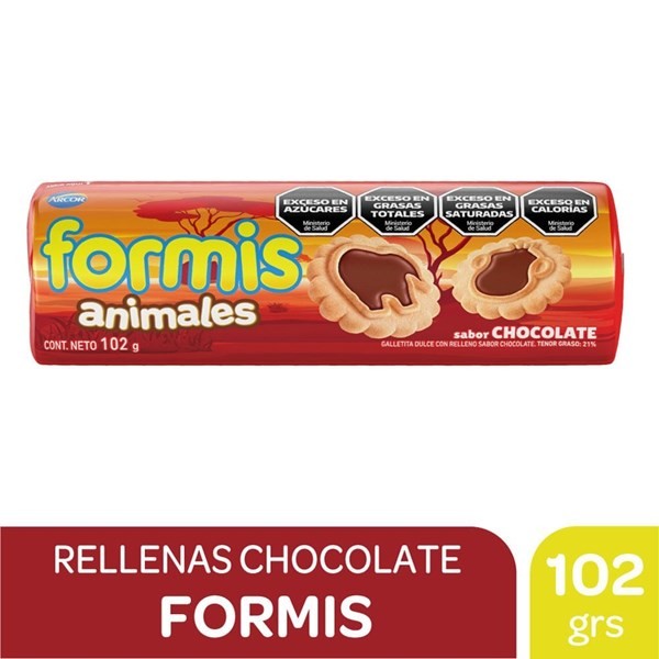 Galletitas Formis Vainilla Rellenas Chocolate 102 g. #1