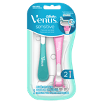 Gillette Máquina Para Afeitar Descartable Venus Sensitive (2 Unidades) #1