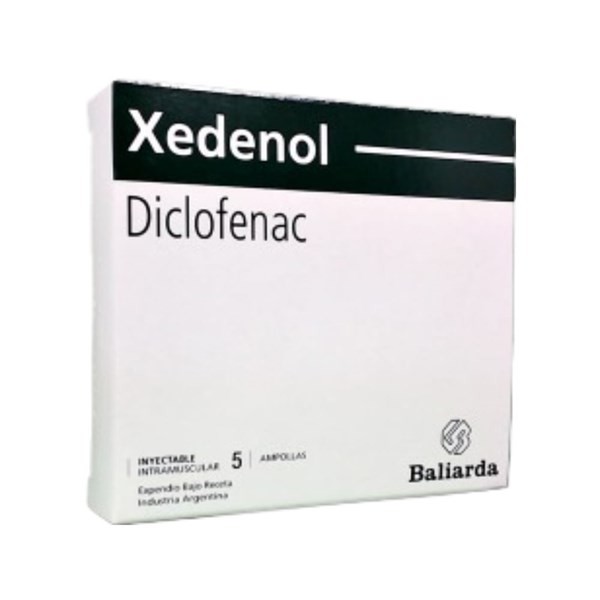 Baliarda Xedenol Diclofenac Sódico 75 Mg Inyectable Ampolla x 5 x 3 ml #1