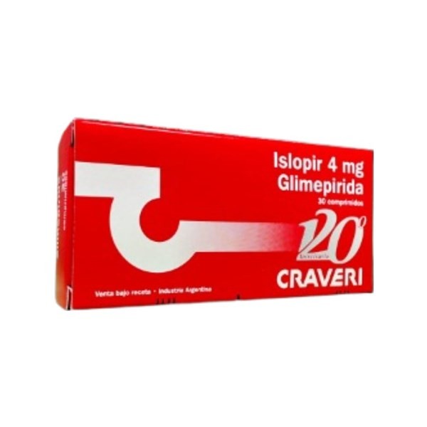 Craveri Islopir 4 Mg + Glimepiride x 30 Comp #1