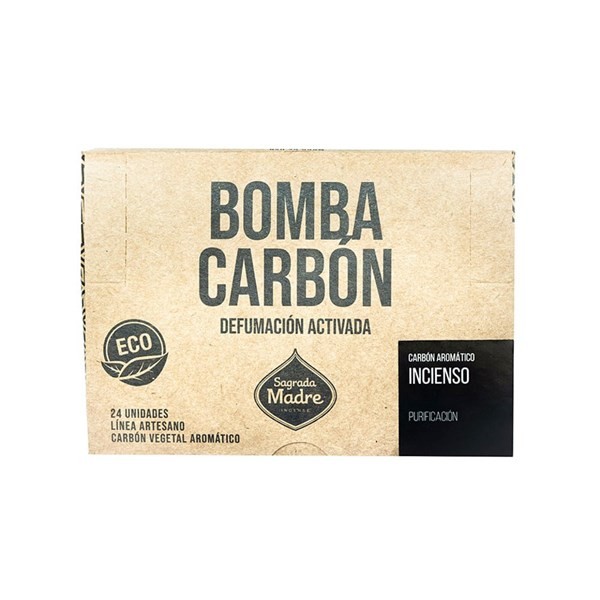 Bomba Carbón Sagrada Madre Aromático Incensio x 24 un #1