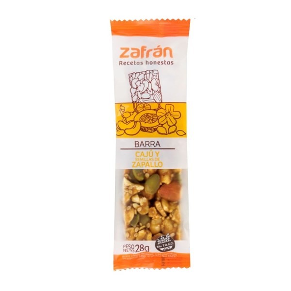 Barras de Cereal Zafrán Sabor Caju Y Semillas de Zapallo x 28 g #1