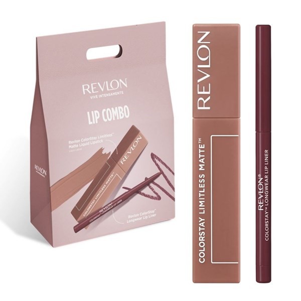 Revlon Kit Navidad Labial Colorstay Limitless + Delineador #1
