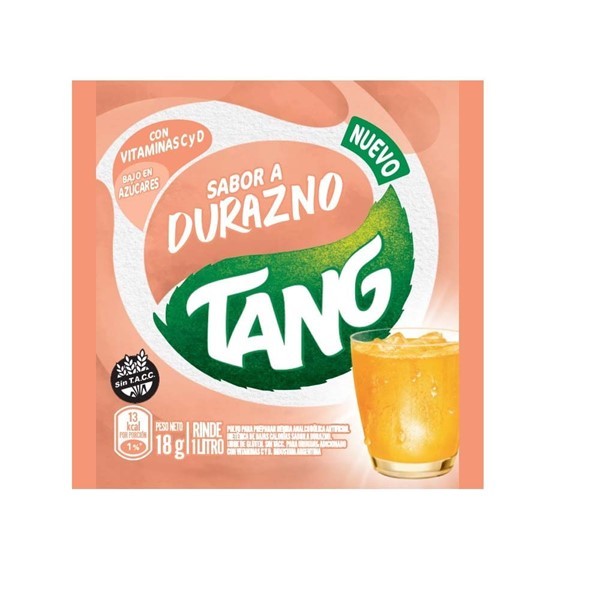Jugo En Polvo Tang Durazno Vitcd 18gr