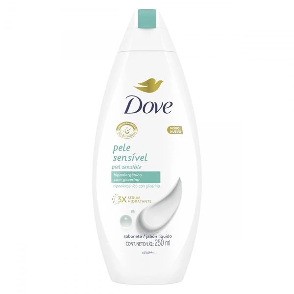 Dove Jabón Líquido Con Glicerina Piel Sensible 250 ml alt