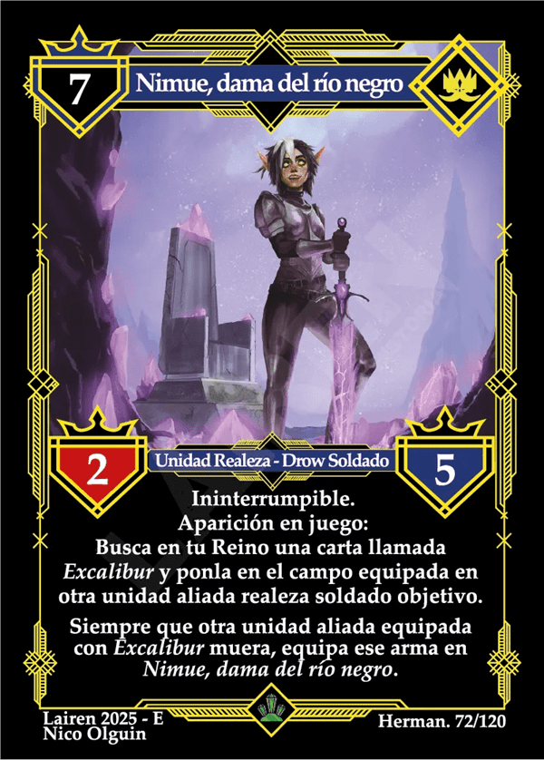 072 Nimue, Dama Del Rio Negro - Coste 7 #1