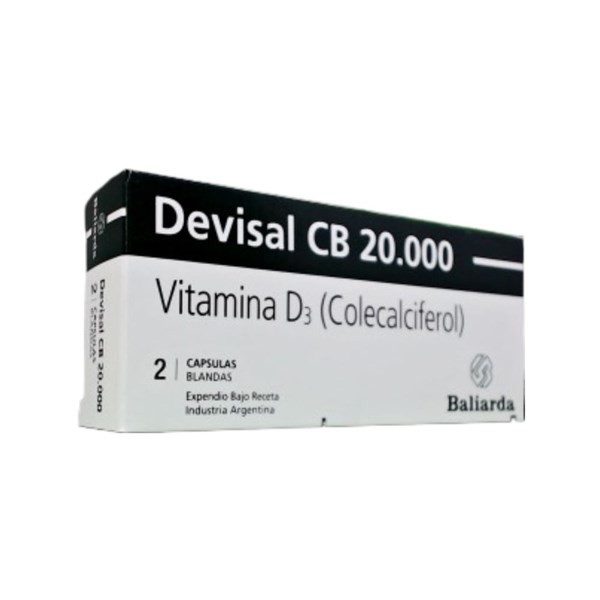 Baliarda Devisal Cb 20000 Vit.D3 x 2 Cáps Blandas #1