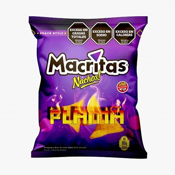 Nachos Macritas Flama Sabor Chile Picante 80 gr #1