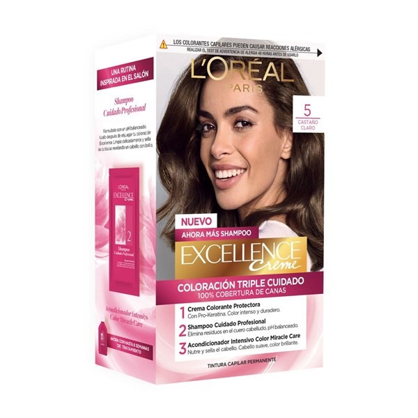 Excellence Kit Tintura Creme Color 5 Castano Claro alt
