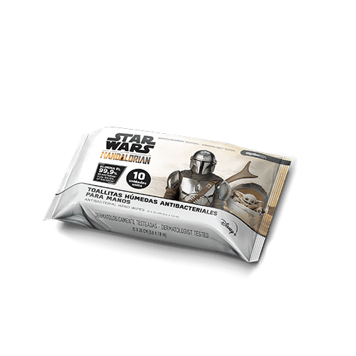 Algabo Star Wars Baby Yoda Toallitas Antibacteriales 10 Unidades