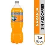 Gaseosa Fanta Sin Azúcares Naranja 1.5 L. #1