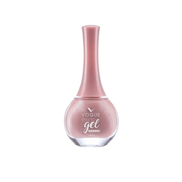 Vogue Esmalte Efecto Gel Paso 1 Color Rose #1