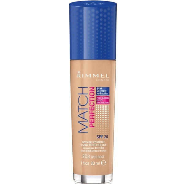 Rimmel Base Liquida Match Perfection Foundation 203 True Beige alt