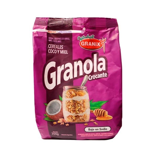 Granola Granix Cereal, Coco Y Miel 350g