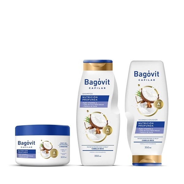 Kit Bagóvit Capilar Nutrición Shampoo + Acondicionador + Mascarilla #1