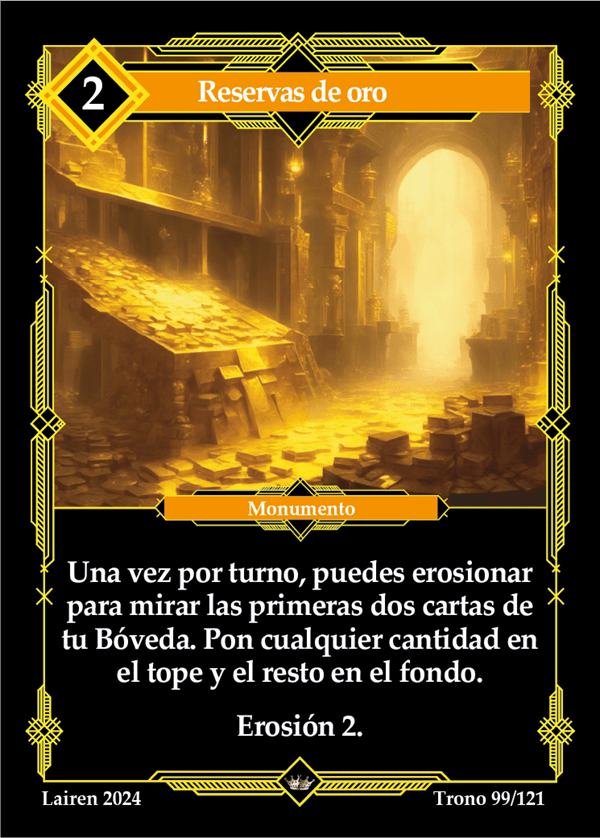 099 Reservas De Oro 1ra Edicion - Coste 2
