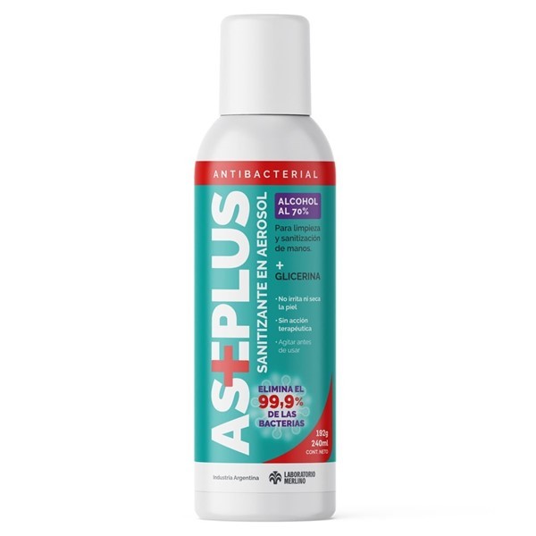 Aseplus Solución Sanitizante Aerosol 240 ml